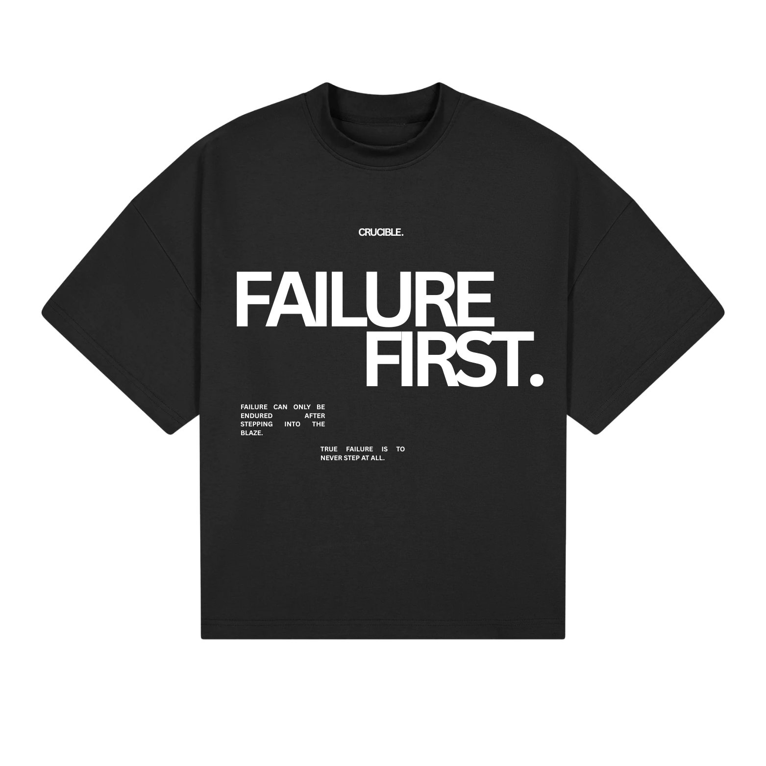 HEAVY FAILURE FIRST TEE | BLACK